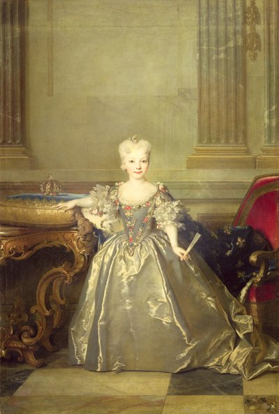 Infanta Maria Ana Victoria de Borbón, 1724 door Nicolas de Largillière